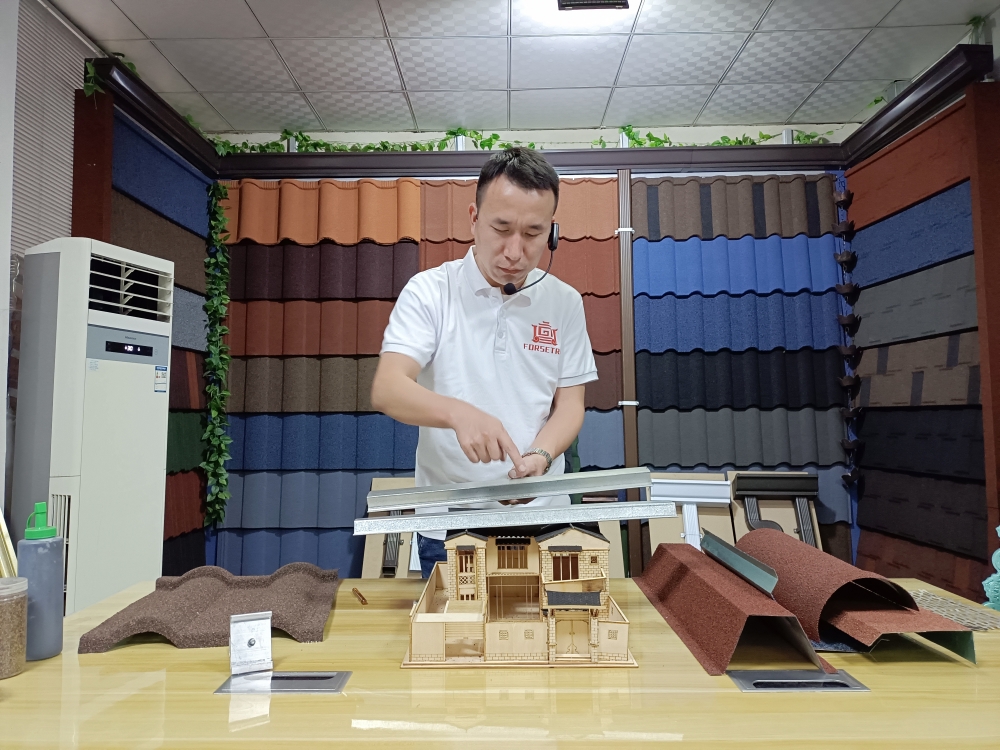 彩石金属瓦,金属挂瓦条,金属瓦安装,金属喷砂瓦